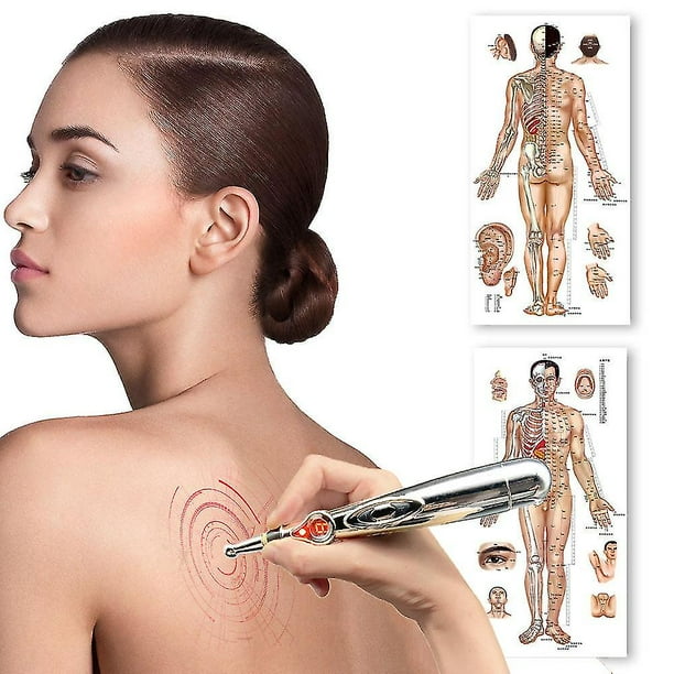 Electroacupuntura sin aguja con electrodos de fisioterapia
